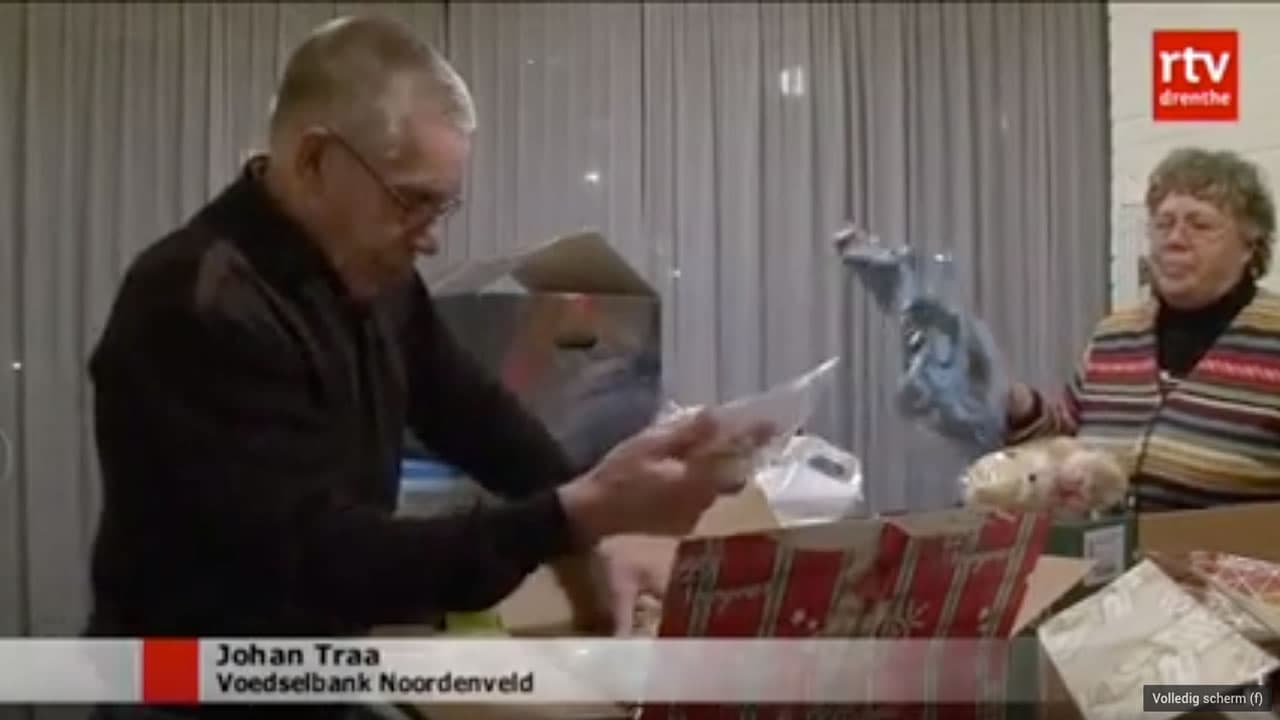 Voedselbank Noorderveld zamelt kerstpakketten in