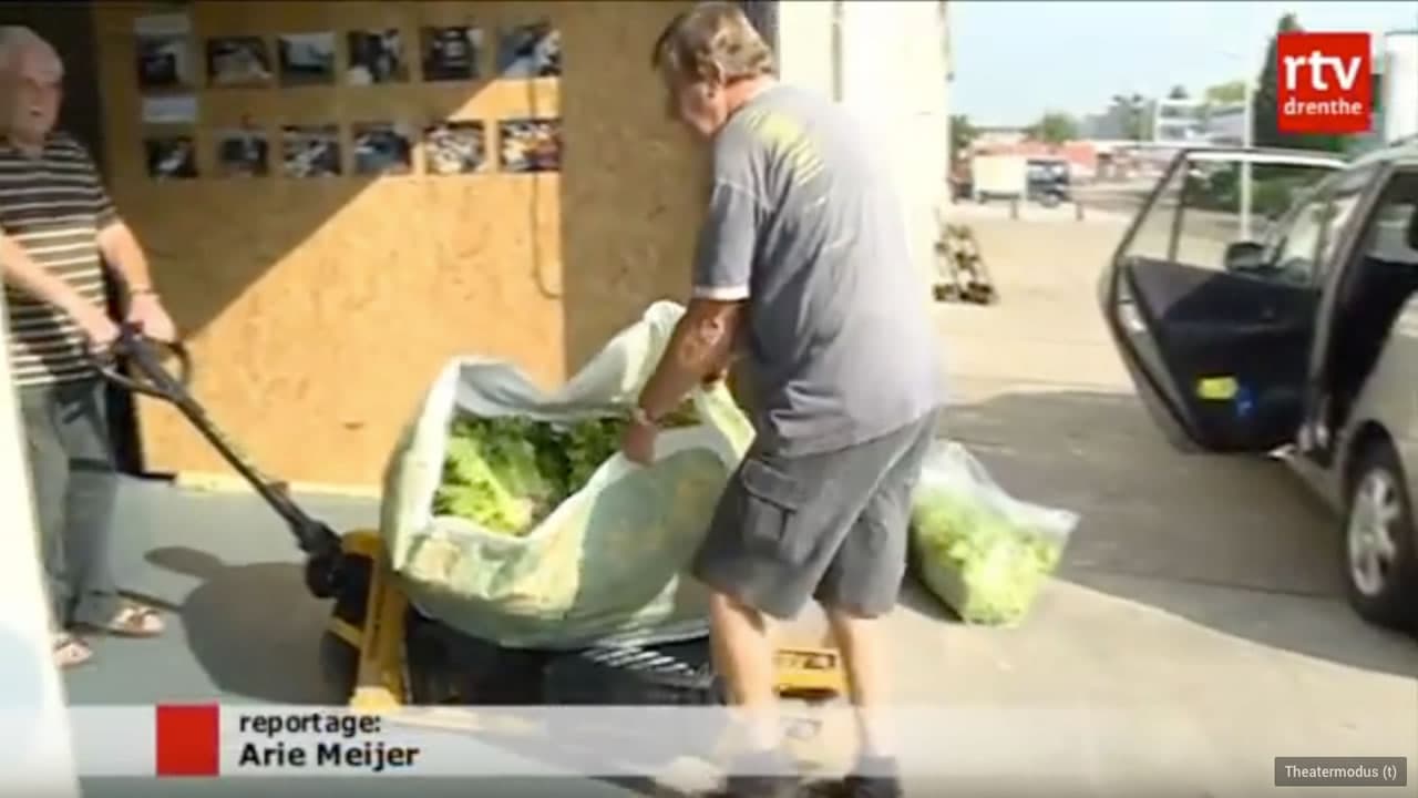 Groente uit volkstuin voor Voedselbank